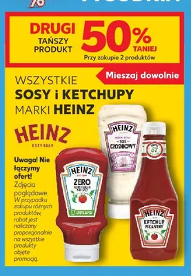 Sosy i ketchupy Heinz promocja w Kaufland