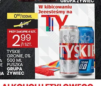 Piwo bezalkoholowe Tyskie promocja w Wafelek