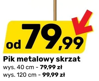 Pik metalowy skrzat promocja w Bricomarche