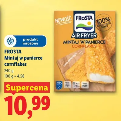 Mintaj w panierce cornflakes promocja w Lidl