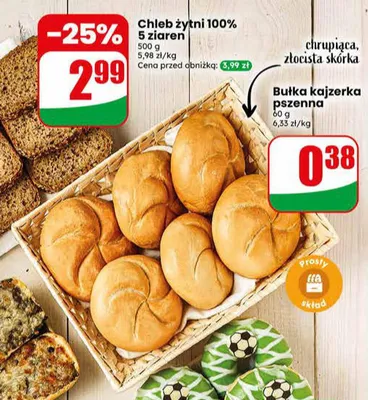 Bułka kajzerka pszenna promocja w Dino