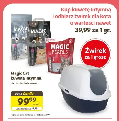 Kuweta intymna Magic Cat promocja w Super Zoo