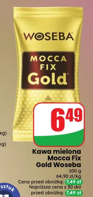 Kawa mielona Mocca Fix Gold Woseba promocja w Dino