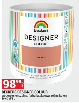 Farba lateksowa Designer Colour promocja w Merkury Market