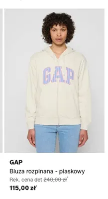Bluza rozpinana GAP piaskowy promocja w Lounge by Zalando