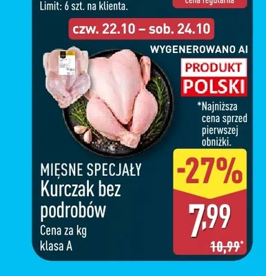 Uda z kurczaka bez antybiotyków Mięsne specjały Ami promocja w Aldi