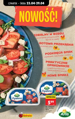 Ser sałatkowy Arla Apetina Red Pepper promocja w Biedronka