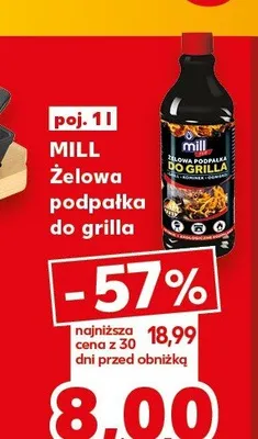 Żelowa podpałka do grilla Mill promocja w Kaufland