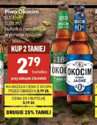 Piwo Okocim promocja w Delikatesy Centrum