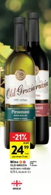 Wino Old Gruzia promocja w Intermarche