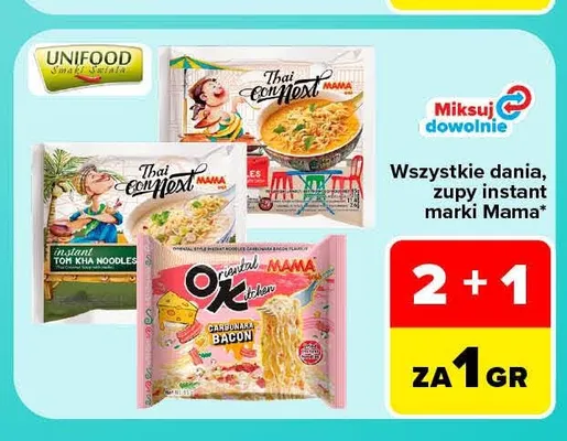 Dania zupy instant Mama promocja w Carrefour