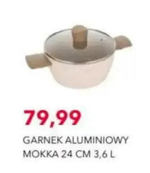 Garnek aluminiowy Mokka 24 cm 3,6 l promocja w Nela