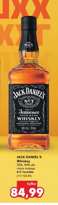 Whiskey Jack Daniel's Old No.7 40% alk. promocja w Kaufland