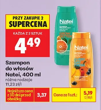 Szampon do włosów różne rodzaje promocja w Biedronka