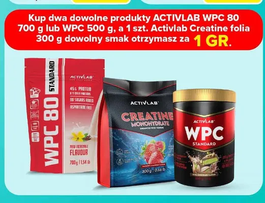 Kreatyna Creatine folia Activlab promocja w Carrefour