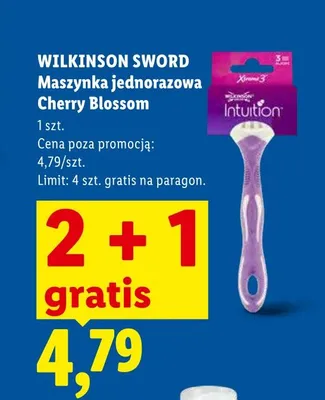 Maszynka jednorazowa Wilkinson Sword Intuition Cherry Blossom promocja w Lidl