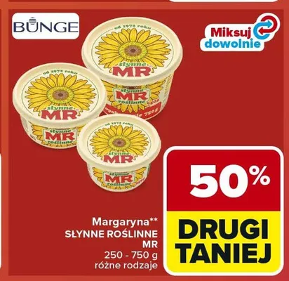 Margaryna Słynne Roślinne MR promocja w Carrefour
