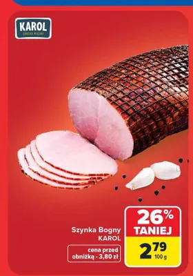 Szynka Bogny Karol promocja w Carrefour