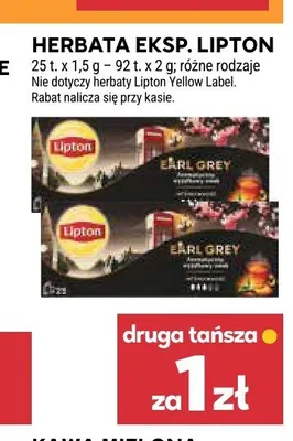 Herbata ekspresowa Lipton Yellow Label promocja w Stokrotka