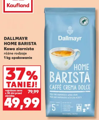 Kawa ziarnista Dallmayr Home Barista promocja w Kaufland