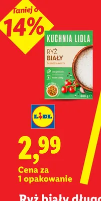Ryż biały długoziarnisty Kuchnia Lidla promocja w Lidl