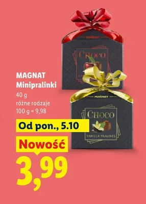 Minipralinki Magnat Choco Vanilla promocja w Lidl