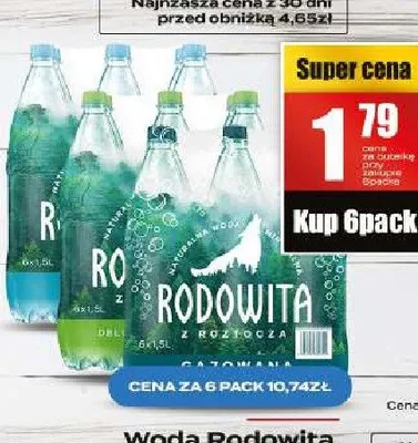 Woda Rodowita promocja w Supeco