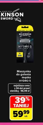 Maszynka do golenia męska Hydro 5 Wilkinson Sword promocja w Carrefour