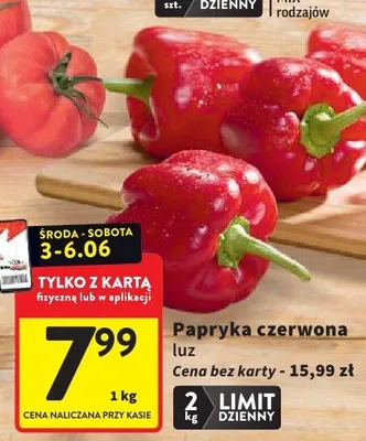 Papryka czerwona luz promocja w Intermarche
