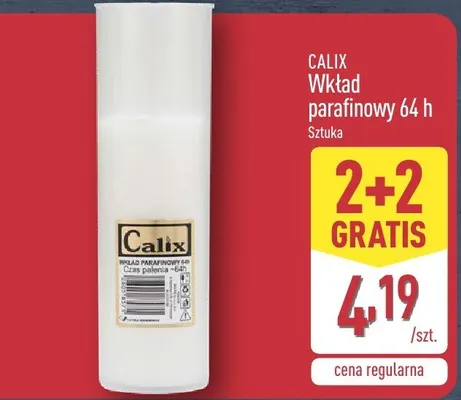 Wkład parafinowy 64h promocja w Aldi