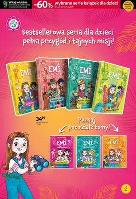 Książka EMI i Tajny Klub Superdziewczyn Akcje w wakacje promocja w Empik