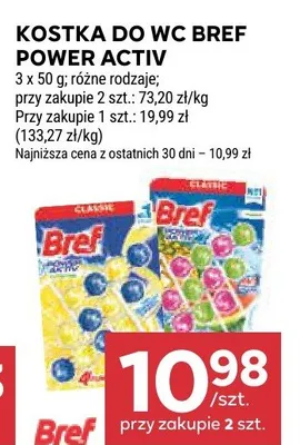Kostka do WC Bref Power Activ promocja w Stokrotka