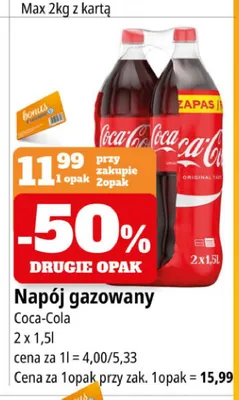Napój gazowany Coca-Cola 2-pak promocja w Leclerc