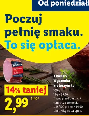 Wędzonka krotoszyńska promocja w Lidl