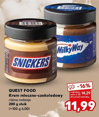 Krem mleczno-czekoladowy różne rodzaje promocja w Kaufland