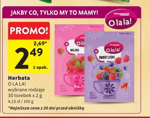 Herbata O la la! Owoce leśne promocja w Intermarche