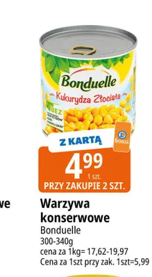 Warzywa konserwowe Bonduelle Kukurydza Złocista promocja w Leclerc