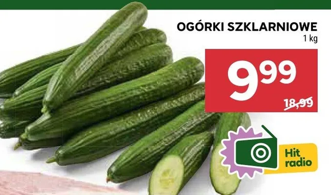 Ogórki szklarniowe promocja w Stokrotka