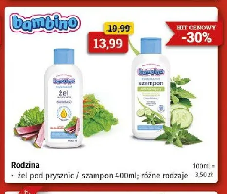 Żel pod prysznic Bambino Rodzina promocja w Drogeria Kosmyk