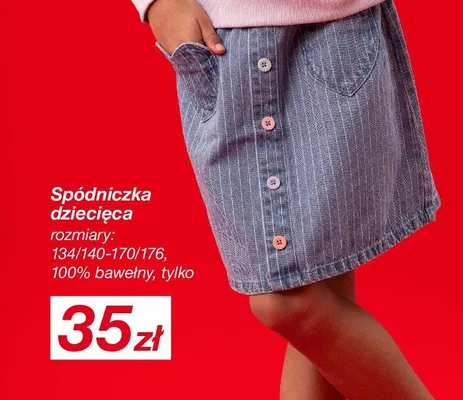 Spódniczka dziecięca promocja w KiK