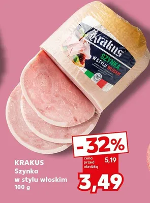 Szynka w stylu włoskim promocja w Kaufland