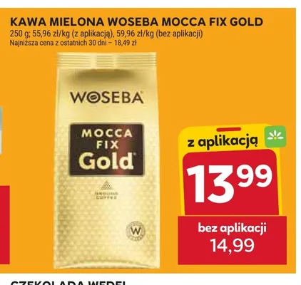 Kawa mielona Woseba Mocca Fix Gold promocja w Stokrotka