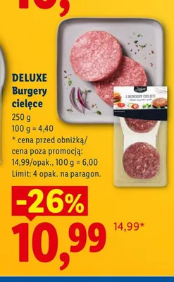 Burgery cielęce Deluxe promocja w Lidl