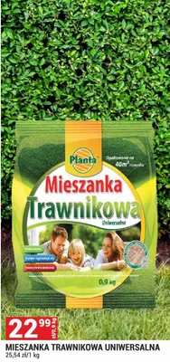 Mieszanka trawnikowa uniwersalna promocja w Merkury Market