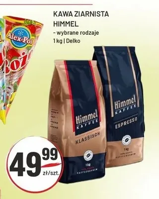 Kawa ziarnista Himmel Espresso promocja w Sedal