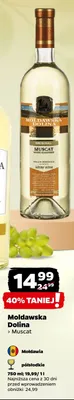 Wino białe Moldawska Dolina Muscat promocja w Netto