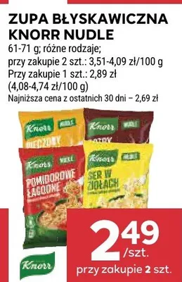 Zupa błyskawiczna nudle promocja w Stokrotka
