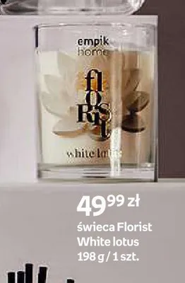 Świeca empik home Florist White lotus promocja w Empik