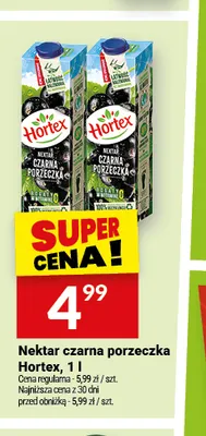 Nektar czarna porzeczka Hortex promocja w Twój Market