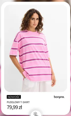 T-shirt pudełowy Bonprix promocja w bonprix